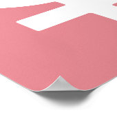 Erdbeereis Frauensymbol Poster (Ecke)