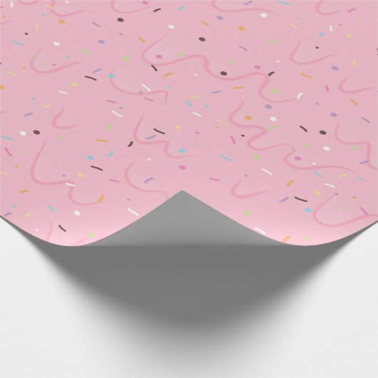 Erdbeereis Geschenkpapier (Ecke)