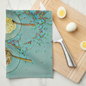 Erdbeereis Geschirrtuch (Viertel Falte)