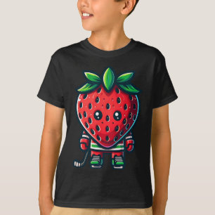 Erdbeereis-Hockey Süße Beeren-Spielerin T-Shirt