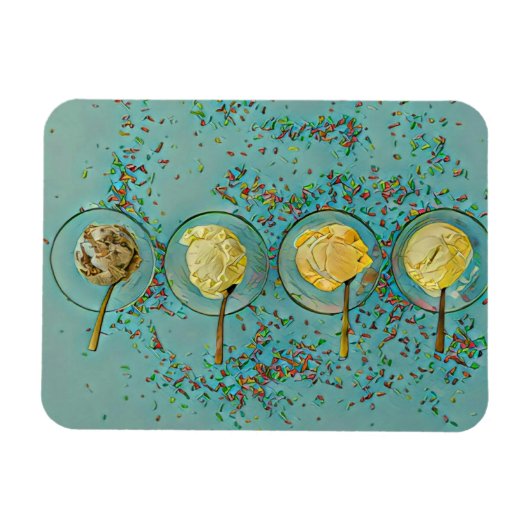 Erdbeereis Magnet (Horizontal)