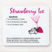 Erdbeereis Mousepad (Vorne)