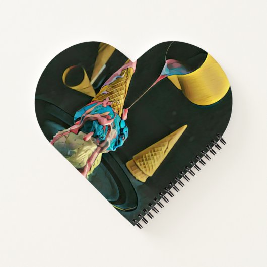 Erdbeereis Notizblock (Rückseite)