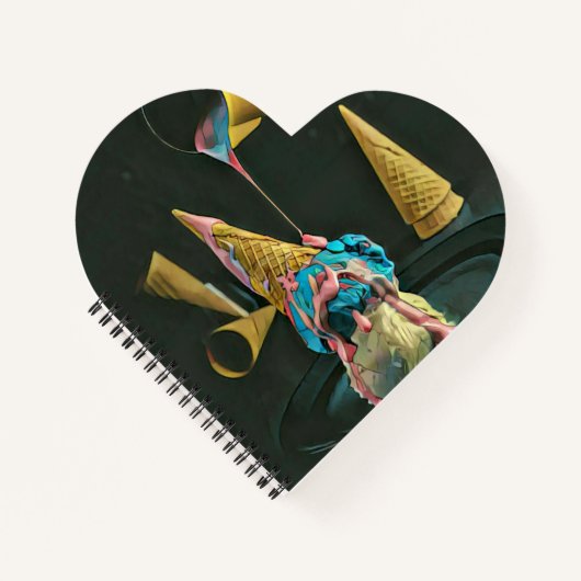 Erdbeereis Notizblock (Vorderseite)