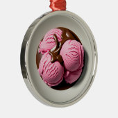 Erdbeereis Ornament Aus Metall (Rechts)