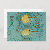 Erdbeereis Postkarte (Vorne/Hinten)