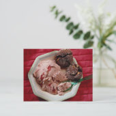 Erdbeereis Postkarte (Stehend Vorderseite)