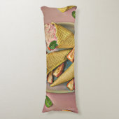 Erdbeereis Seitenschläferkissen (Vorderseite Vertikal)