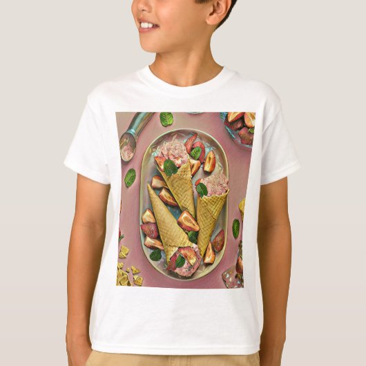 Erdbeereis T-Shirt (Vorderseite)