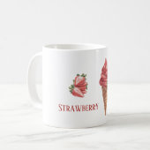 Erdbeereiscreme-Tüte Kaffeetasse (Vorderseite Links)