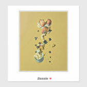 Erdbeereisfrüchte Aufkleber (Blatt)