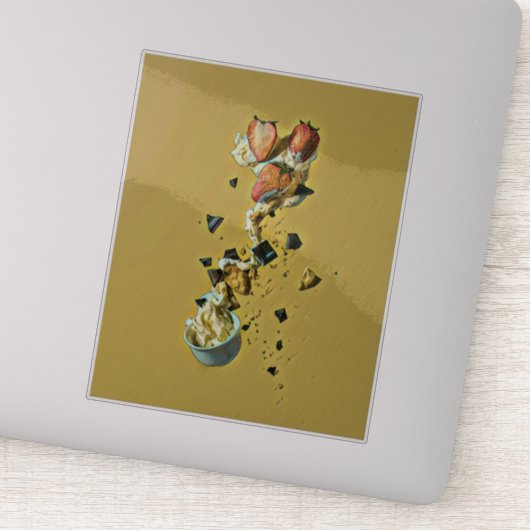 Erdbeereisfrüchte Aufkleber (Detail)