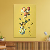 Erdbeereisfrüchte Leinwanddruck (Insitu (Wohnzimmer))