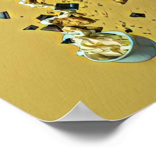 Erdbeereisfrüchte Poster (Ecke)