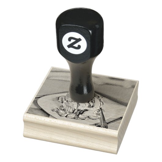 Erdbeereiskuchen Gummistempel (Stempel)