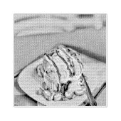 Erdbeereiskuchen Gummistempel (Prägung)