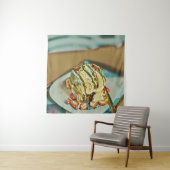 Erdbeereiskuchen Wandteppich (Beispiel)