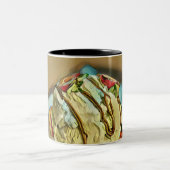 Erdbeereiskuchen Zweifarbige Tasse (Mittel)