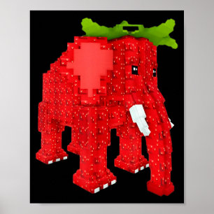 Erdbeerelefant poster