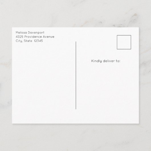 Erdbeeren am Geburtstag eines Eisers Einladungspostkarte (Rückseite)