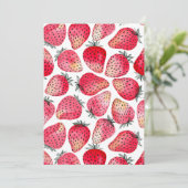 Erdbeeren, Aquarell und Tinte (Stehend Vorderseite)