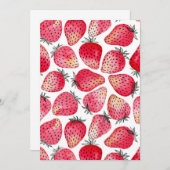 Erdbeeren, Aquarell und Tinte (Vorne/Hinten)