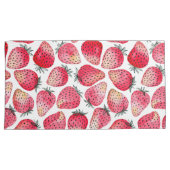 Erdbeeren, Aquarell und Tinte Kissenbezug (Vorderseite-Rechts)