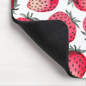 Erdbeeren, Aquarell und Tinte Mousepad (Ecke)