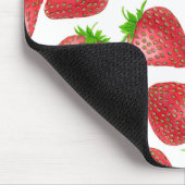 Erdbeeren-Aquarellmuster Mousepad (Ecke)