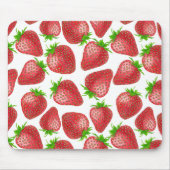 Erdbeeren-Aquarellmuster Mousepad (Vorne)
