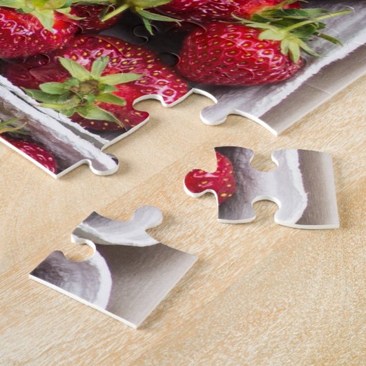 Erdbeeren auf dem Bauernmarkt im Container Puzzle (Seite)