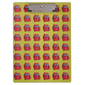 Erdbeeren auf Gold-Handwerksartikeln Klemmbrett (Vorderseite)