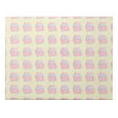 Erdbeeren auf Gold-Handwerksartikeln Notizblock (Vorderseite)