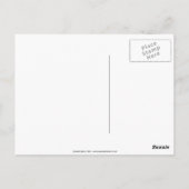 Erdbeeren auf schwarz über weiß postkarte (Rückseite)