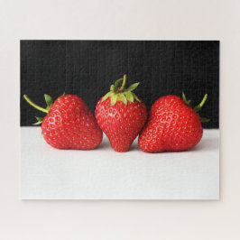 Erdbeeren auf schwarz-weiß 16x20 520pc jpcnm puzzle