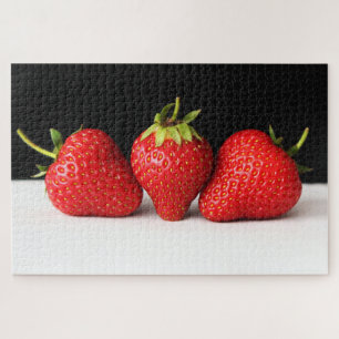 Erdbeeren auf schwarz-weiß 20x30 1014pc jpa puzzle
