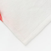 Erdbeeren auf schwarz-weiß fbcnm fleecedecke (Ecke)