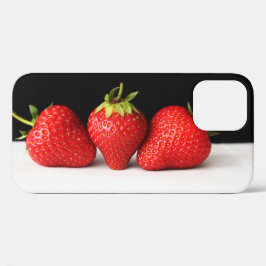 Erdbeeren auf schwarz-weiß iphcnm Case-Mate iPhone hülle