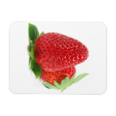 Erdbeeren auf weiß magnet (Horizontal)