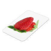 Erdbeeren auf weiß magnet (Linke Seite)