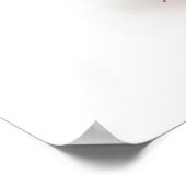 Erdbeeren auf weiß poster (Ecke)