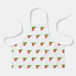 Erdbeeren auf weiß schürze