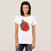 Erdbeeren auf weiß T-Shirt (Vorne ganz)