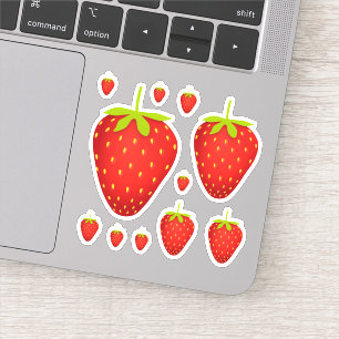 Erdbeeren Aufkleber
