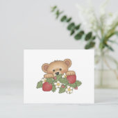 Erdbeeren aus Teddy Bear Postkarte (Stehend Vorderseite)