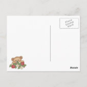 Erdbeeren aus Teddy Bear Postkarte (Rückseite)
