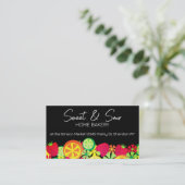 Erdbeeren aus Zitrusfrüchten Backbäckerei Koch Koc Visitenkarte (Stehend Vorderseite)