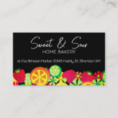 Erdbeeren aus Zitrusfrüchten Backbäckerei Koch Koc Visitenkarte (Vorderseite)