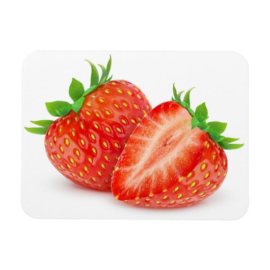 Erdbeeren ausschneiden magnet (Horizontal)