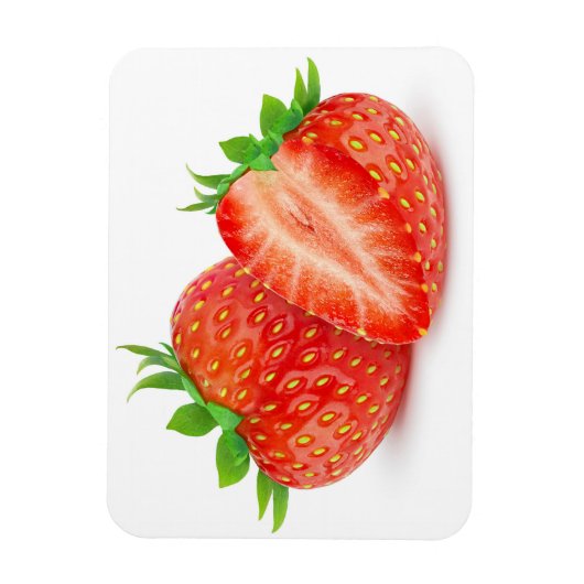 Erdbeeren ausschneiden magnet (Vertikal)